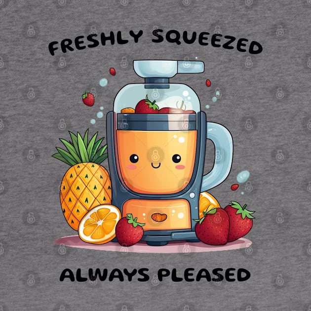 Fruit Juicer Freshly Squeezed Always Pleased Funny Health Novelty by DrystalDesigns